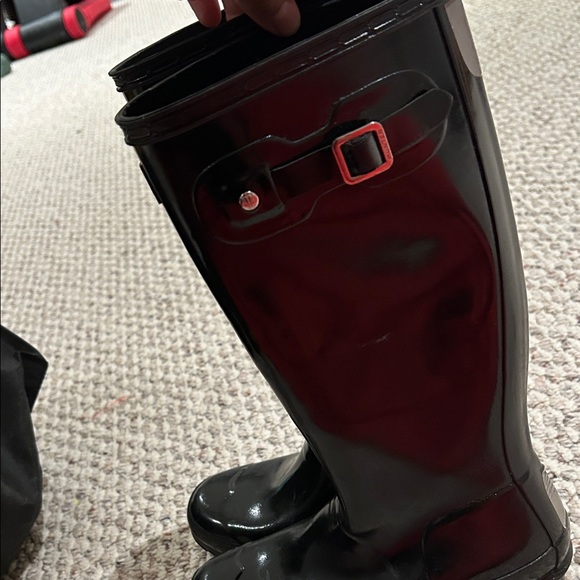 Hunter Kids Black Rain Boots - Picture 4 of 5